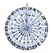 Ipalmay Decorative Fan, Hanging Paper Fans, Party Decorations Kit Silver, Set of 8