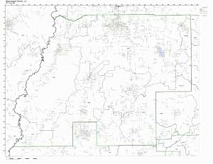 Amazon.com: Beauregard Parish, Louisiana LA ZIP Code Map Not Laminated