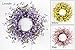 Collections Etc Spring Forsythia Floral Twig Door Wreath - Seasonal Door Accent for Any Room, Lavender