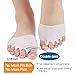 [Upgraded] Feetrelax Toe Separators Pinky Hammer Toe Straightener Protector for Tailors Bunion Overlapping Toe Gel Metatarsal Toe Ball of Foot Cushion Forefoot Support Pads for Men Women