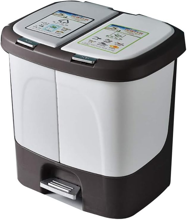 Bote De Basura Clasificado Hogar Cocina Grande Separación Seca Y Húmeda