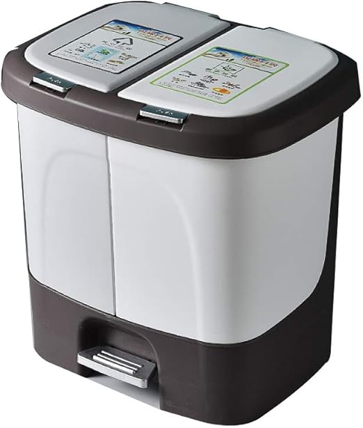 Bote De Basura Clasificado Hogar Cocina Grande Separación Seca Y Húmeda