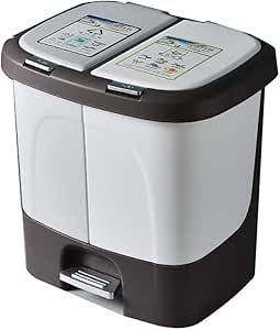 Bote De Basura Clasificado Hogar Cocina Grande Separación Seca Y Húmeda