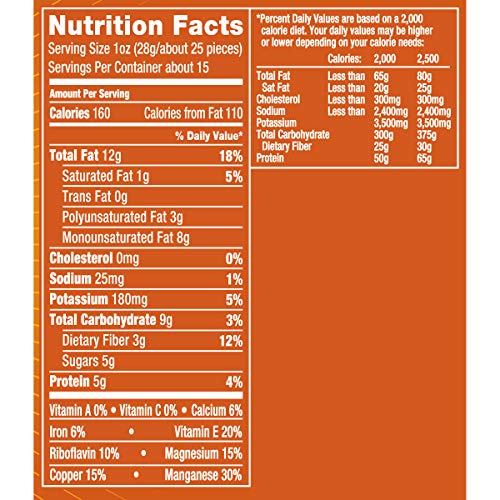 PLANTERS FALL EDITION PUMPKIN SPICE ALMONDS, PUMPKIN SPICE SNACKS, COOKING & BAKING NUTS & SEEDS, FLAVORED ALMONDS, SEASONAL NUTS, FALL PARTY SNACKS, PLANT-BASED PROTEIN, 15.25 OZ CANISTER