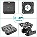 NEEWER Folding Z Flex Tilt Head Tripod Ball Head Quick Shoe QR Plate, Aluminum Alloy Camera Bracket Bubble Level, Compatible with Canon Nikon Camera Camcorder, Tripod, Slider Rail(Black)