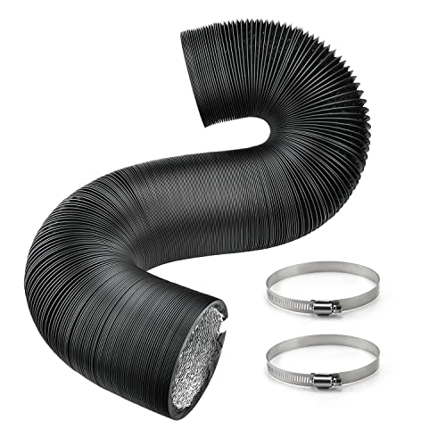 Cenipar 4 Inch 16 FT Flexible Dryer Vent Hose Adjustable Black Air