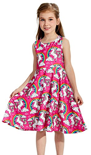 Indian School Uniform Costumes - Unicorn Girl Dresses for 6-7 Years