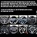 ZATOOTO Universal Steering Wheel Cover Stitch On Wrap Cover Red Handsewn DIY Microfiber Leather Breathable and Soft Anti Slip Breathable 14.5-15 Inch for Women Men