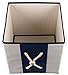 Blue and White Nautical Collapsible Toy Storage Organizer by Clever Creations | Toy Box Folding Storage Cube for Kids Bedroom | Perfect Size Storage Cube for Books, Kids Toys, Baby Toys, Baby Clothes