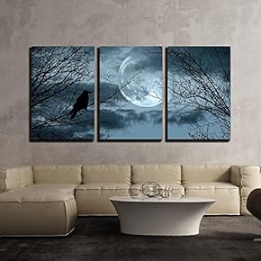 BRAND_NAMEHalloween Background with Spooky Forest and Full Moon...