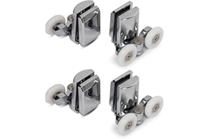 Stainless Steel Shower Door Wheels 25mm Shower Door Rollers (2top +2bottom) (25mm)