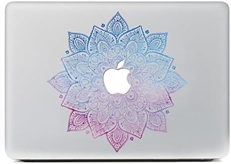 ArtDura Leaves Removable Vinyl Decal Sticker Skin for Apple Macbook Pro Air Mac 13" inch / Unibody 13 Inch Laptop - Blue Pink Violet