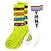 TMNT Teenage Mutant Ninja Turtles Boys 2 pack Crew Socks (Lime/White TMNT, 6-8)