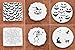 Cookie Stencil Set for Halloween, 6 pcs. bat, Spider Web, Skeleton, Pumpkin, Witch, cat, Raven