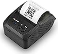 MUNBYN Mini Impresora de Recibo Térmica 58mm para Comida a Domicilio, Impresora Portátil de Ticket, Coneccíon Inalámbrica Bluetooth 4.0/ USB, ESC/POS Compatible con Android/Windows