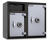 Mesa Safe MFL2731EE Depository Safe, 2.6 Left and 4.7 Right interior cubic feet, 2 Compartments