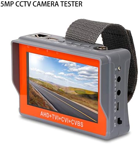 SGEF CCTV Tester 4-in-1 Portable Camera Tester AHD/TVI/CVI/CVBS Analog TesterSGEF 4.3-inch LCD Moniter Analog Video Test Cable Test PTZ Control 12V Power Output