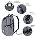Dr.meter Business Laptop Backpack, Anti Theft Waterproof Travel Laptop Backpack with USB Charging Port & Headphone Interface for College Travel Backpack Designed for 17-inch Notebook, Grey