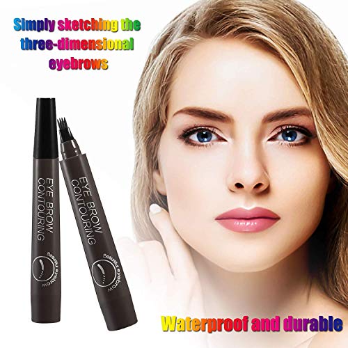 Apooliy Eyebrow Tattoo Pen Waterproof Microblading Eyebrow Pencil with