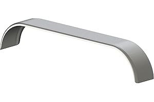 TAANIMO Tow Zone Tandem Round Steel Fender - fits Tandem 15in. Tires, 72in.L x 10in.W x 13in.H