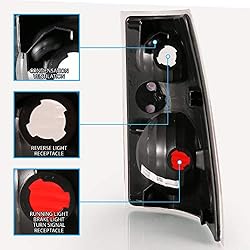 AmeriLite Black Replacement Brake Tail Lights Set