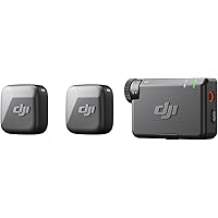 DJI Mic Mini (2 TX + 1 RX), Detail-Rich Audio, Wireless Lavalier Microphone for Camera/Android, 2-Person Vlog, Team Productio