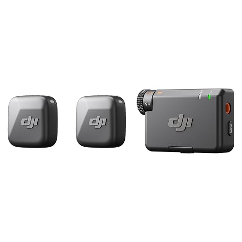 DJI Mic Mini (2 TX + 1 RX), Detail-Rich Audio, Wireless Lavalier Microphone for iPhone/Camera/Android, 2-Person Vlog, Team Production