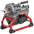 RIDGID 62378 K-5208, 115V 60Hz Drain Cleaner Machine with Guide Hose, 7 C-11 Cables, 2 A-8 Wire Baskets, & Toolbox (W/Cutters) Kit