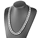 Loveshine Customized Handmade Mens Necklace Silver Stainless Steel 16MM Cuban Link Curb Chain
