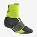 Nike Hyper Elite Basketball High Quarter Socks Large (Volt/Deep Green/Iron Green)
