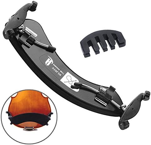 Violin Shoulder Rest, ZJKOO Adjustable Violin Shoulder Pad for 3/4 4/4 Sizes with Free Gift Muffler