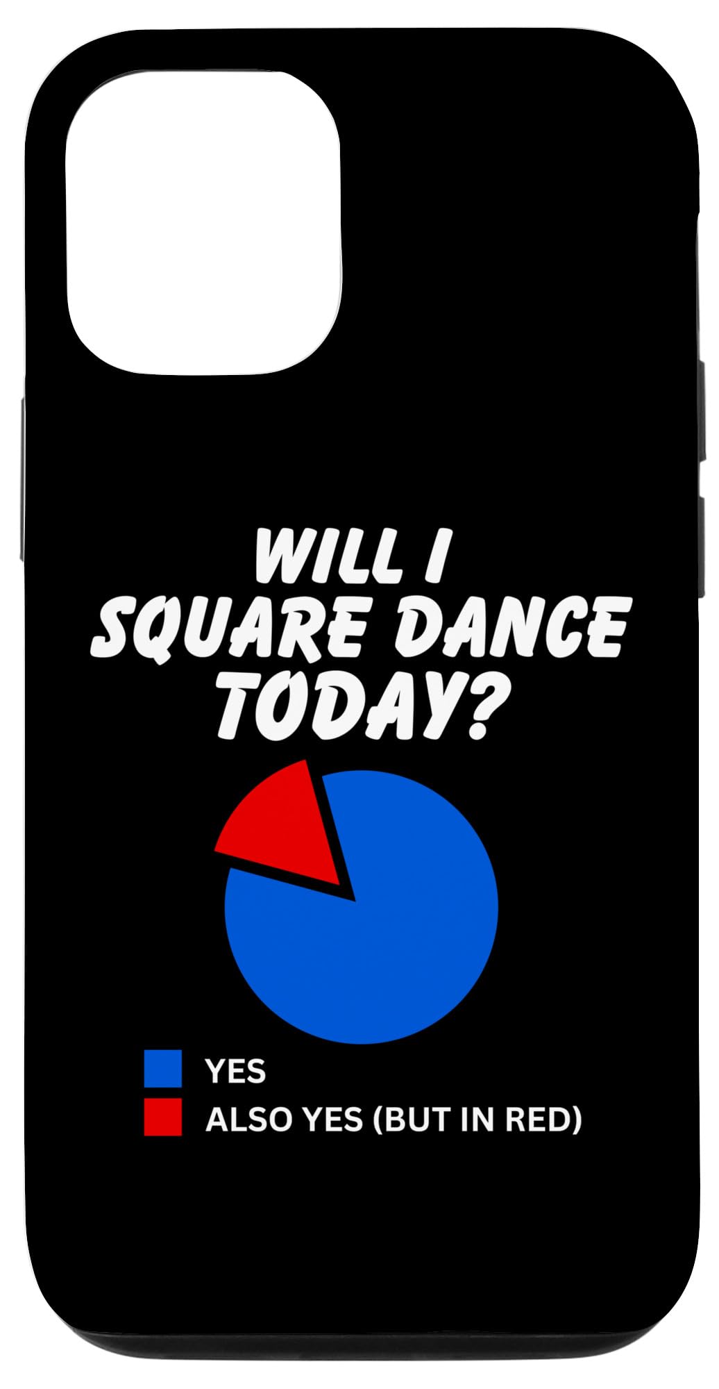 iPhone 12/12 Pro Will I square dance Today? Yes Pie Chart Square Dancing Case