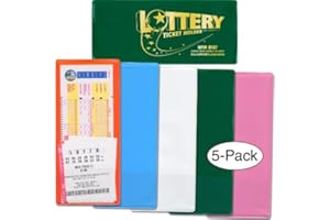 STORE SMART StoreSMART - Lotto Ticket Holders 5-Pack - Plastic - Jelly Bean Collection (LTJEL)