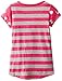 Dream Star Little Girls' Foil Heart Front Strip Back Top