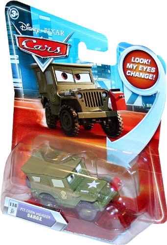 Disney/Pixar Cars Lenticular Eyes Series 2 Die-Cast Pit Crew Sarge 1:55 Scale