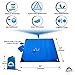 DYXFIT Waterproof Indoor Outdoor Pocket Blanket Set, Compact Waterproof Beach Blanket with Stakes, Carabiner, Carry Bag, Includes Rain Hood, Emergency Blanket, Perfect for Picnics, Beach, Camping,