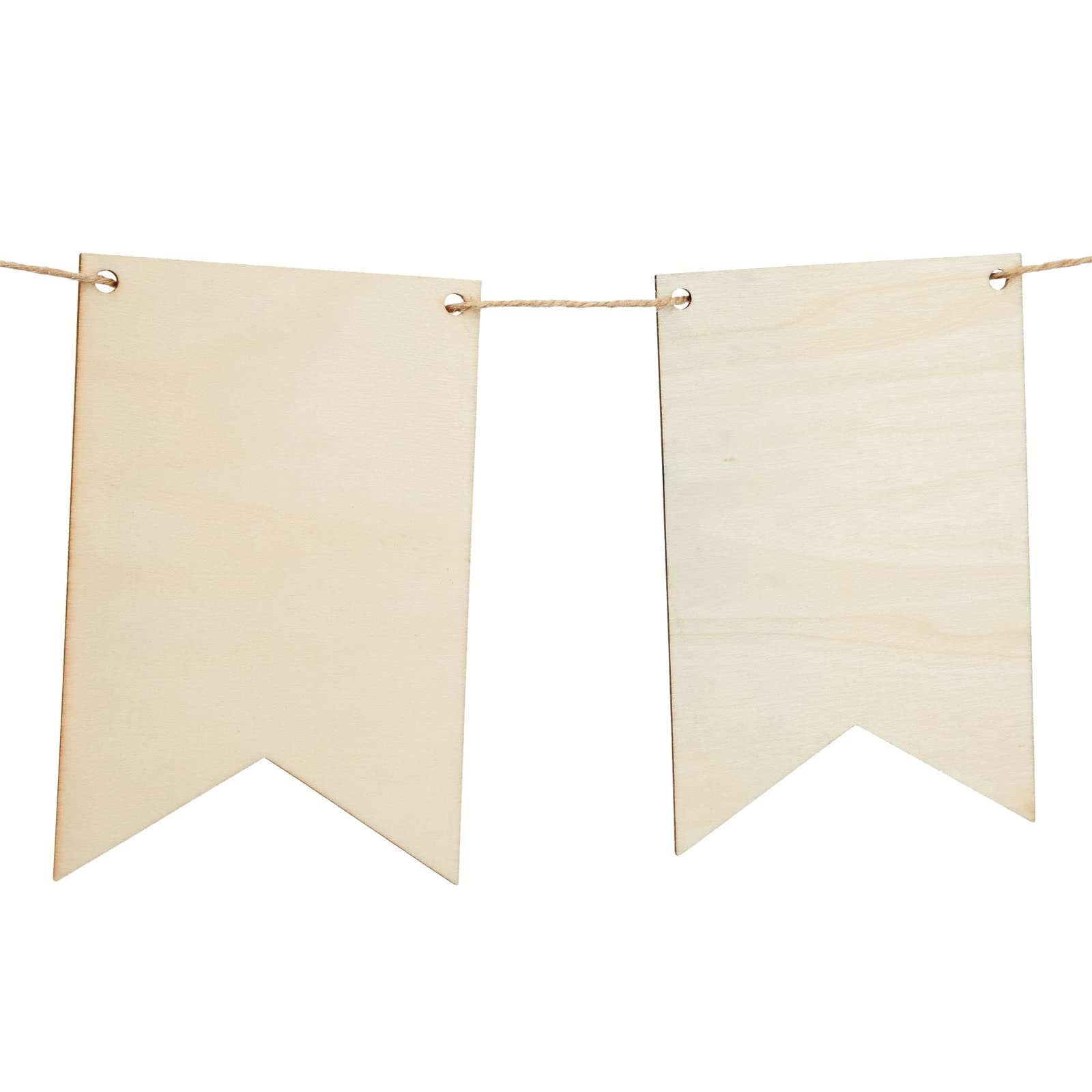 48 Pack Unfinished Blank Wood Signs for DIY Crafts, Painting, and Engraving Wall Decorations (5.9 x 3.8 x 0.1 in)