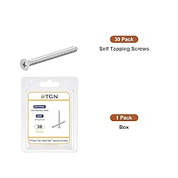 DTGN 30Pcs #10x2-1/2" Flat Head Wood Screws, 304
