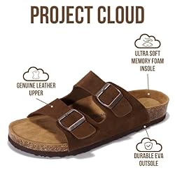 Project Cloud Genuine Leather Mens Sandals with