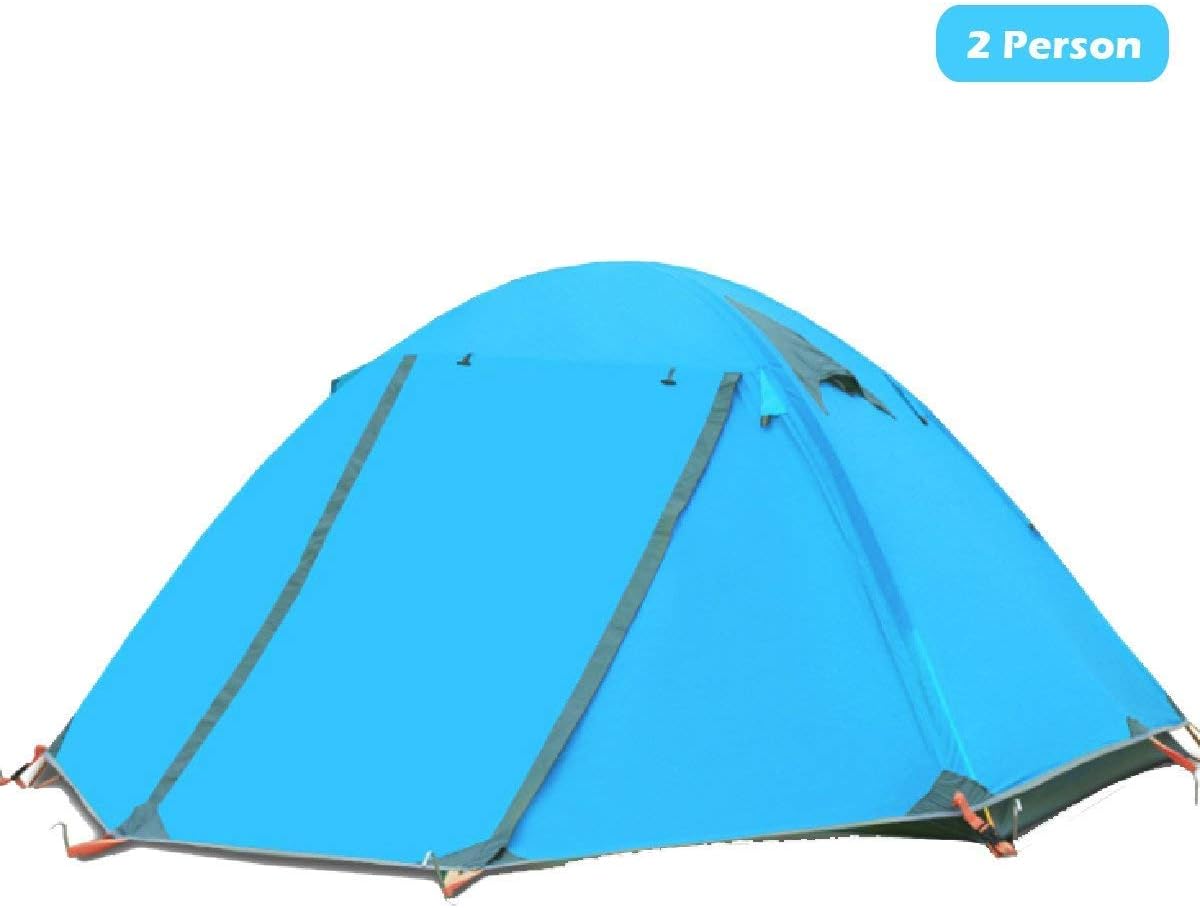 Azarxis 1 2 Person 3 4 Season Backpacking Tents Easy Set Up Waterproof Lightweight Professional Double Layer Aluminum Rod Tent for Camping Outdoor Hiking Travel