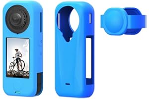 Silicone Protective Case for Insta360 X4 Air with Lens Cap, Soft Silicone Cover Protective Sleeve Skin Case & Lens Guard Prot