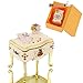 YUFENG Miniature Dresser Jeweled Trinket Box Hand-Painted Patterns Ring Holder Earring Dish Jewelry Box with Crystal (Dresser)