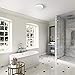 Good Housekeeping (90052 Yorkshire 80 CFM 2.5 Sones Decorative Bathroom Ventilation Exhaust Fan with Light in Satin White