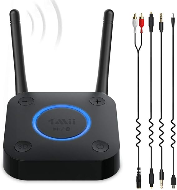 1mii Bluetooth Receiver, HiFi Wireless Audio Adapter, Long Range