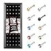 Evevil 60pcs Small Nose Studs Stainless Steel CZ Nose Piercing Jewelry Tiny Bone Studs for Women Men Hypoallergenic (1.5mm, Multi-Color CZ,gold,silver,black plated,22G)