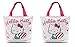 Finex - Set of 2 - Hello Kitty Canvas Zippered Tote with Top Carry Handles - Lunch Box Bag Gym Tote (Random Color)
