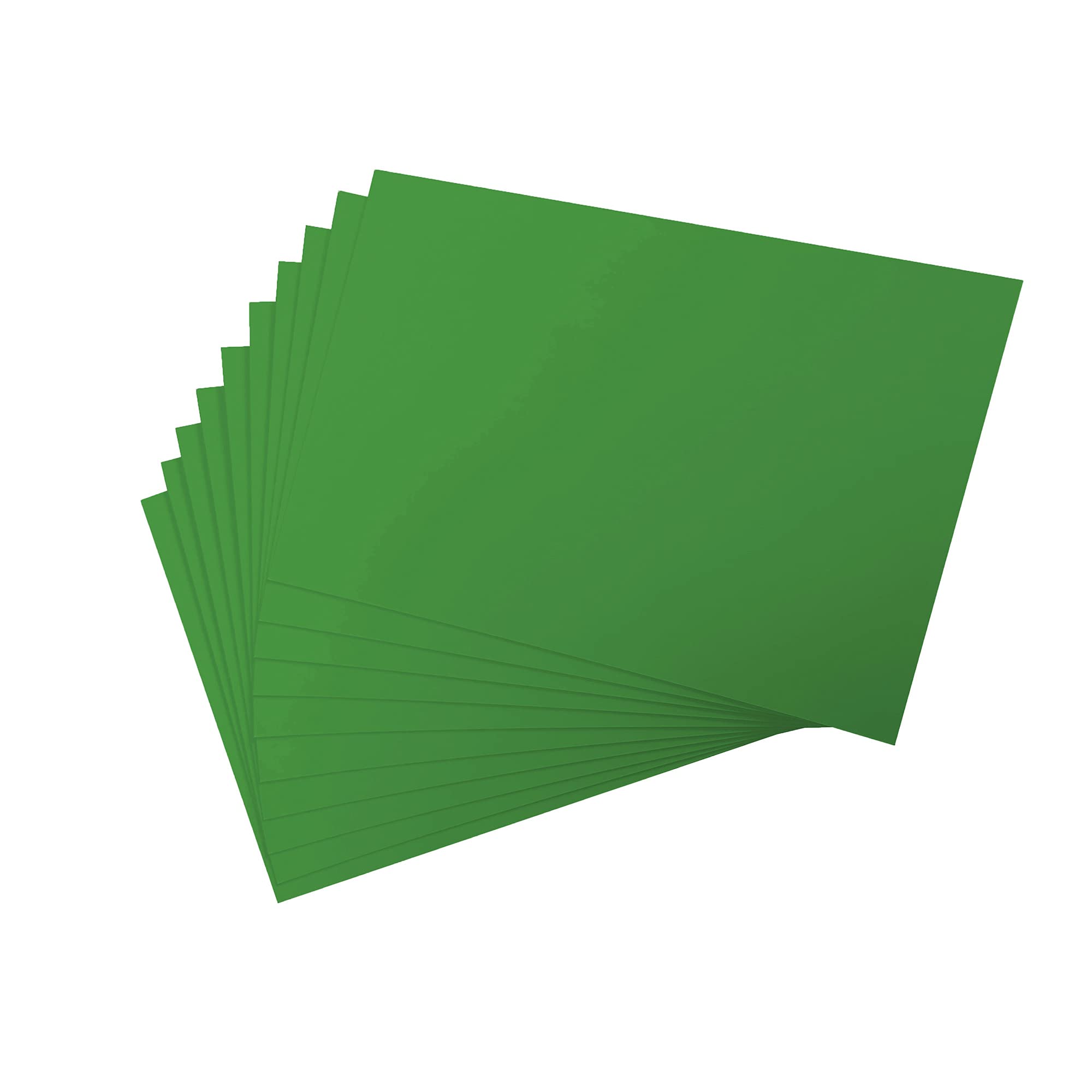 300GSM Coloured Cardstock A4 10 Sheets, Art Paper for Painting, Drawing, Crafts, Handmade, Pastel Colours and Kraft (Grass Green)