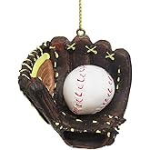 Kurt Alder Baseball and Mitt Ornament