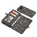 KONKY Magnetic Wallet Case Suit for Samsung Galaxy S8 Plus Black