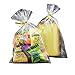 Enenes Cellophane Treat Bags, 200 PCS Cellophane Bags, 4X6 Inch Clear Party Favor Bags for Bakery Cookies Candies Dessert with 200 PCS Metallic Twist Ties(4X6 Inch，200PCS)